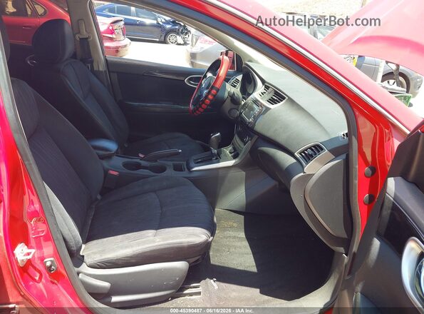 3N1AB7AP4HY302267 2017 NISSAN SENTRA Red Widok wnętrza z przodu