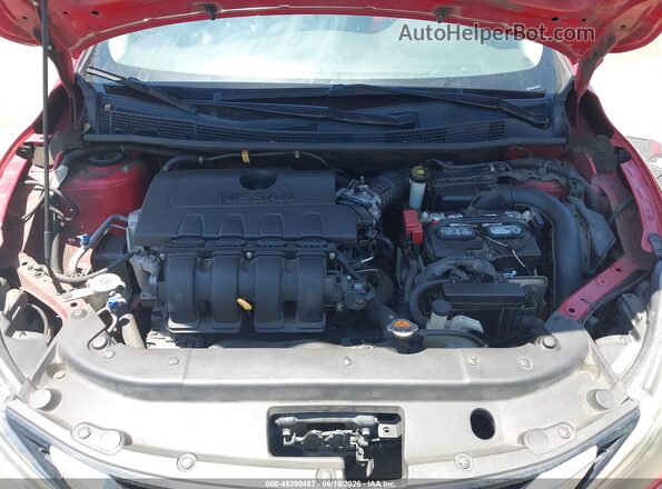 3N1AB7AP4HY302267 2017 NISSAN SENTRA Red Widok z tyłu