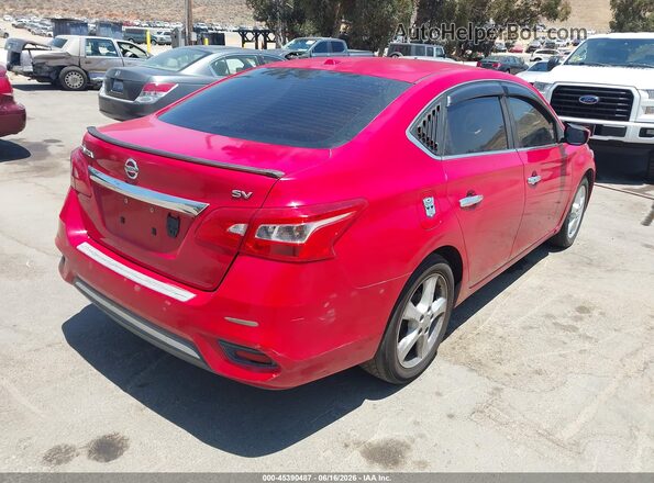 3N1AB7AP4HY302267 2017 NISSAN SENTRA Red Tył prawy