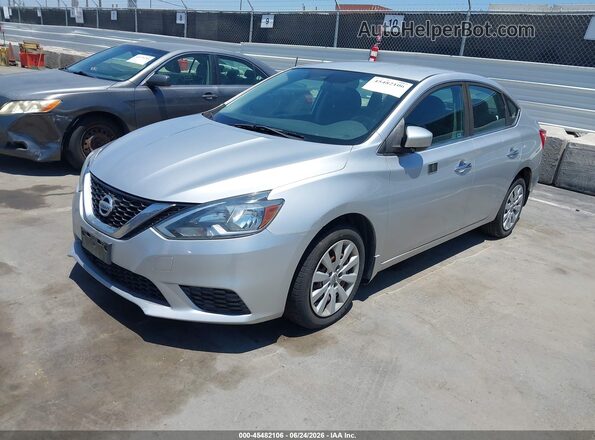 3N1AB7AP4HY360735 2017 NISSAN SENTRA Silver Vista tres cuartos delantera izquierda