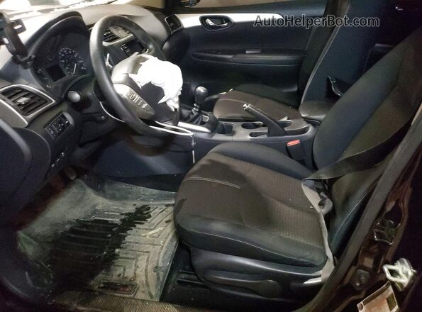 3N1AB7AP4HY364865 2017 NISSAN SENTRA Black წინა სალონის ხედი