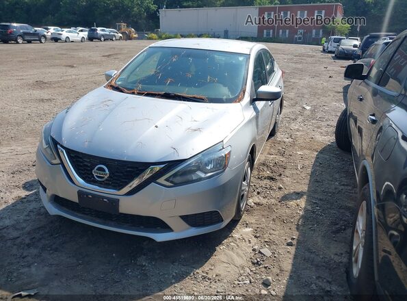 3N1AB7AP4HY368012 2017 NISSAN SENTRA Серебряный Передняя левая четверть