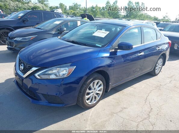 3N1AB7AP4HY368639 2017 NISSAN SENTRA Blue Передня ліва чверть