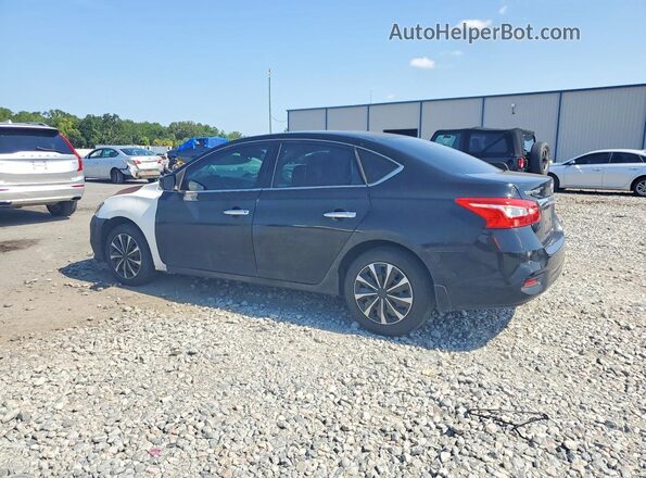 3N1AB7AP4HY376675 2017 NISSAN SENTRA Black Trasero izquierdo