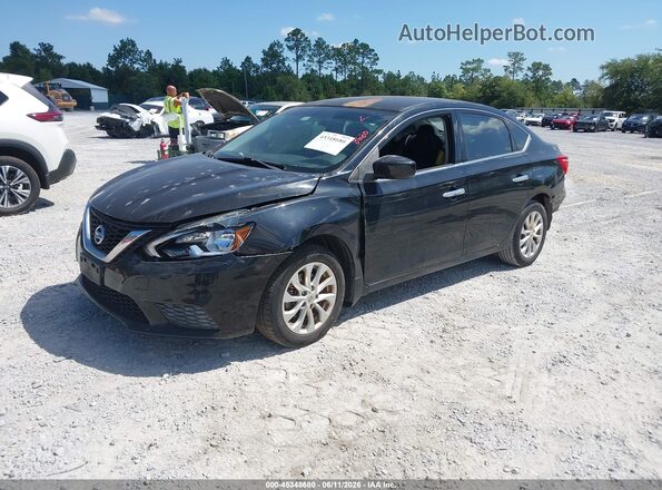 3N1AB7AP4HY405141 2017 NISSAN SENTRA Черный Передняя левая четверть