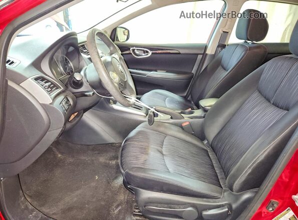 3N1AB7AP4JL617489 2018 NISSAN SENTRA Red Front interior view