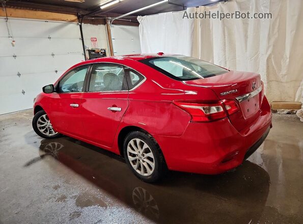 3N1AB7AP4JL617489 2018 NISSAN SENTRA Red Rear left
