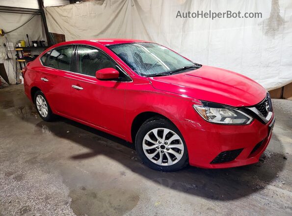3N1AB7AP4JL617489 2018 NISSAN SENTRA Red Front right