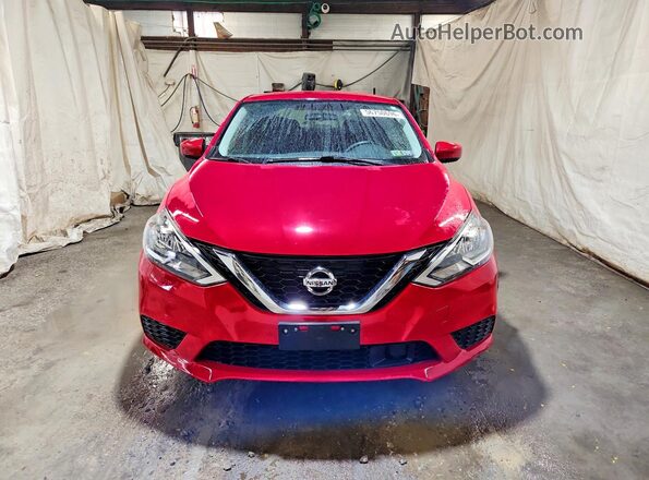 3N1AB7AP4JL617489 2018 NISSAN SENTRA Red Front view