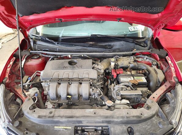 3N1AB7AP4JL617489 2018 NISSAN SENTRA Red Rear interior view