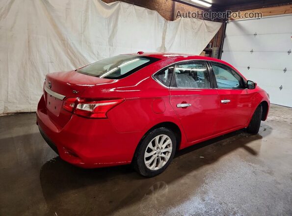 3N1AB7AP4JL617489 2018 NISSAN SENTRA Red Rear right