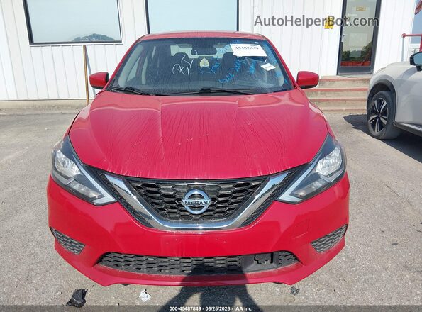 3N1AB7AP4JL655160 2018 NISSAN SENTRA Red წინა ხედი