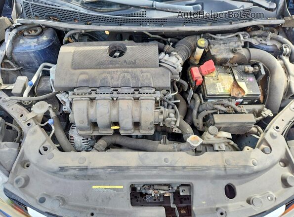 3N1AB7AP4JY221470 2018 NISSAN SENTRA Blue Вид задньої частини салону