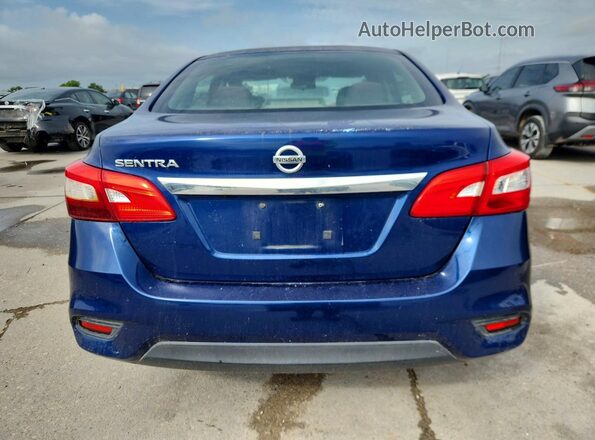3N1AB7AP4JY221470 2018 NISSAN SENTRA Blue Вид ззаду