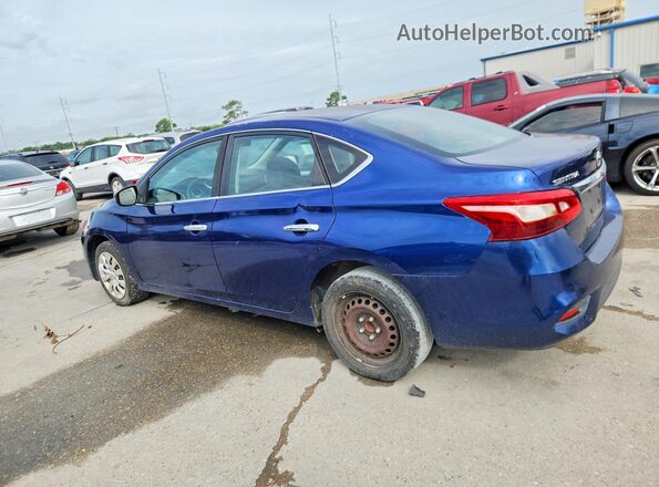 3N1AB7AP4JY221470 2018 NISSAN SENTRA Blue Задня ліва чверть
