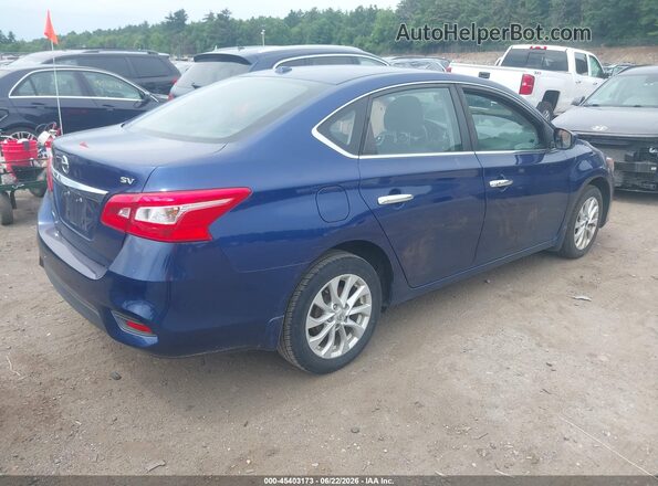 3N1AB7AP4JY228600 2018 NISSAN SENTRA Blue Trasero derecho
