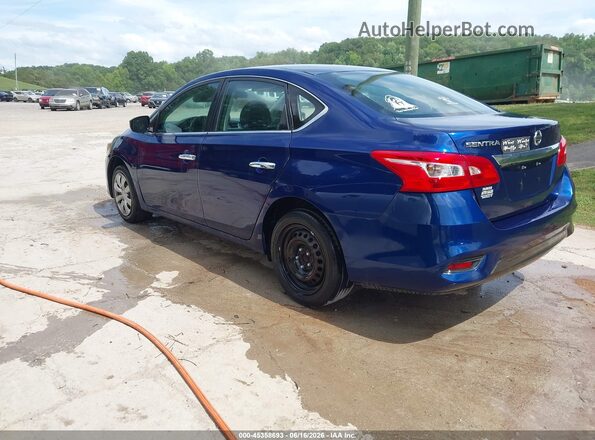 3N1AB7AP4JY247308 2018 NISSAN SENTRA Blue Trasero izquierdo