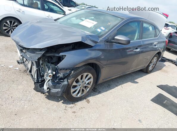 3N1AB7AP4JY273391 2018 NISSAN SENTRA Gray Przód lewy