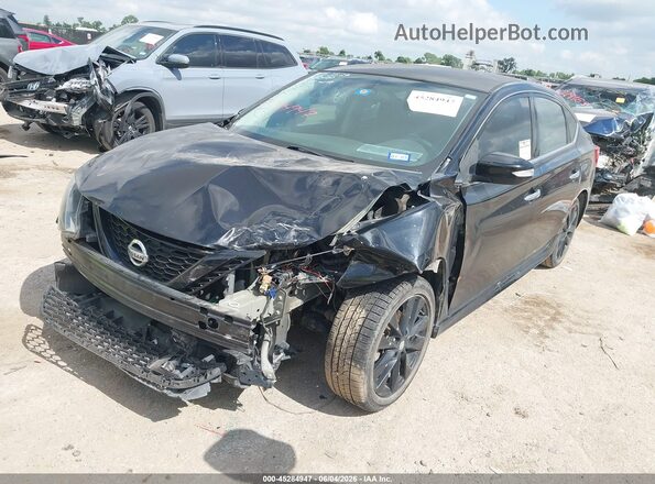3N1AB7AP4JY295598 2018 NISSAN SENTRA Black Przód lewy