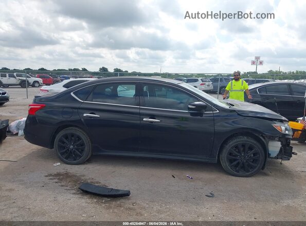 3N1AB7AP4JY295598 2018 NISSAN SENTRA Black Widok wnętrza z tyłu
