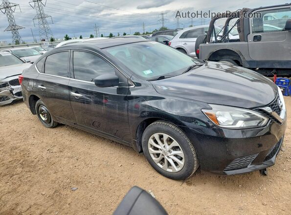 3N1AB7AP4JY321133 2018 NISSAN SENTRA Black Delantero derecho