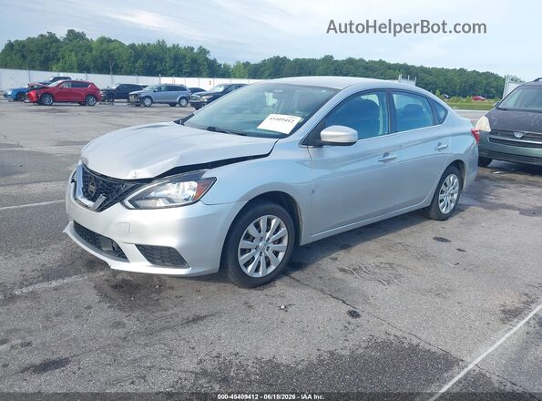 3N1AB7AP4JY328468 2018 NISSAN SENTRA Silver Przód lewy