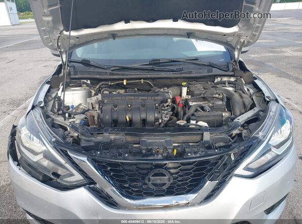 3N1AB7AP4JY328468 2018 NISSAN SENTRA Silver Widok z tyłu