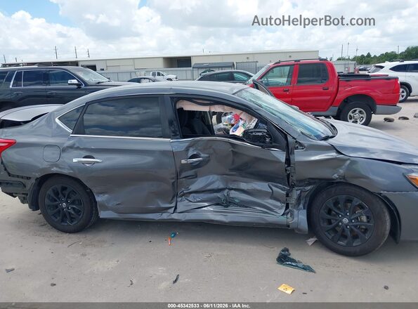 3N1AB7AP4JY340894 2018 NISSAN SENTRA Gray წინა ხედი