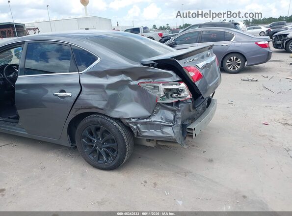 3N1AB7AP4JY340894 2018 NISSAN SENTRA Gray ხელსაწყოთა პანელის ხედი
