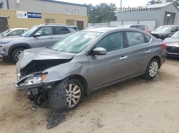 3N1AB7AP4KY211832 2019 NISSAN SENTRA Gray 