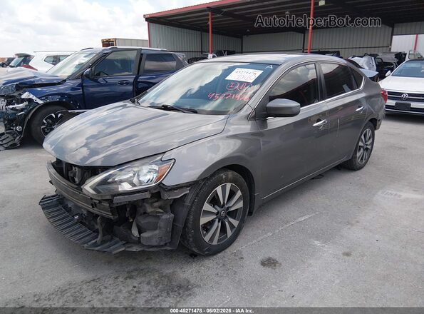 3N1AB7AP4KY218408 2019 NISSAN SENTRA Gray Przód lewy