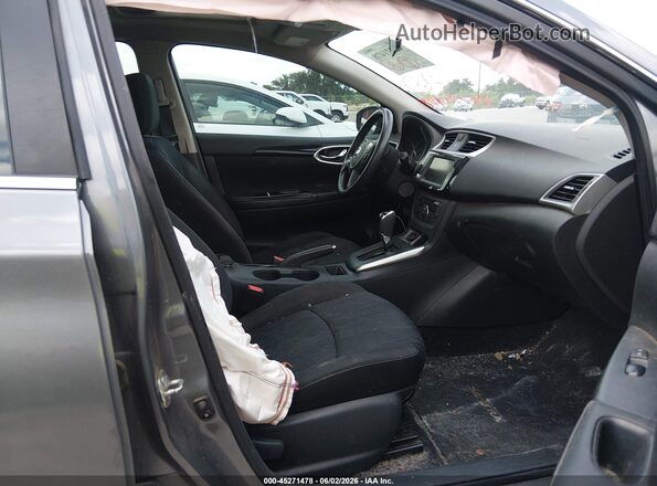 3N1AB7AP4KY218408 2019 NISSAN SENTRA Gray Widok wnętrza z przodu