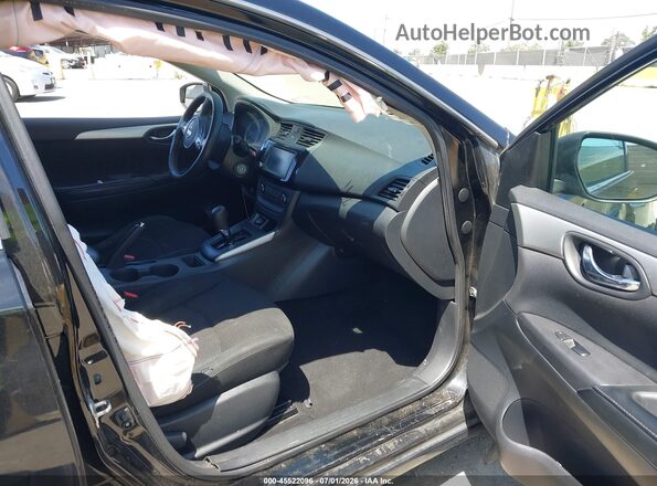 3N1AB7AP4KY224838 2019 NISSAN SENTRA Black წინა სალონის ხედი