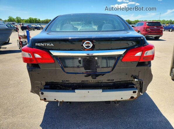 3N1AB7AP4KY225021 2019 NISSAN SENTRA Black Вид ззаду