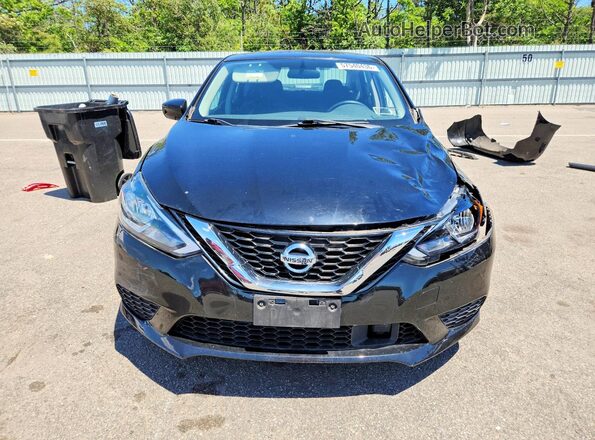 3N1AB7AP4KY225021 2019 NISSAN SENTRA Black Вид спереду