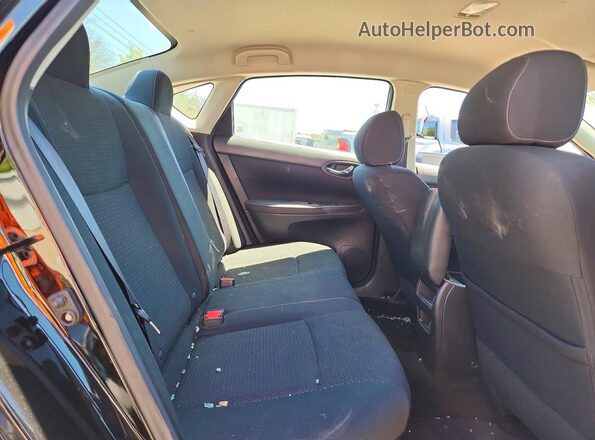 3N1AB7AP4KY225021 2019 NISSAN SENTRA Black Вид задніх сидінь