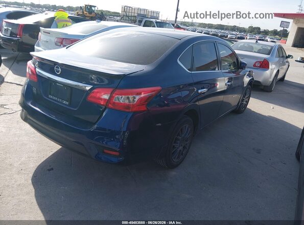 3N1AB7AP4KY248105 2019 NISSAN SENTRA Blue Trasero derecho