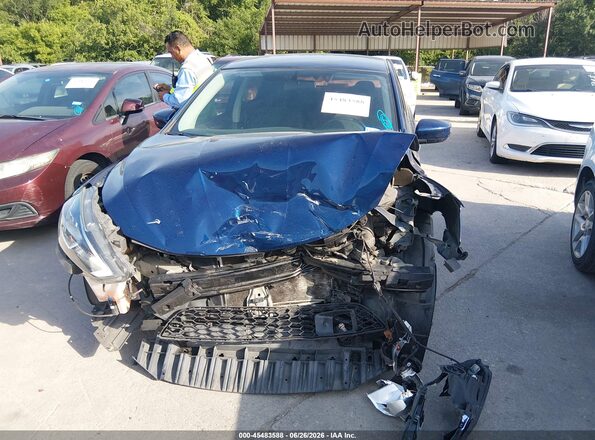 3N1AB7AP4KY248105 2019 NISSAN SENTRA Blue Vista del cuadro de instrumentos