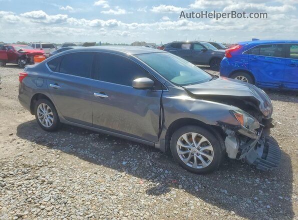 3N1AB7AP4KY258049 2019 NISSAN SENTRA Gray Передня права чверть