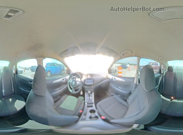 3N1AB7AP4KY258049 2019 NISSAN SENTRA Gray Панорамний вид салону 360°
