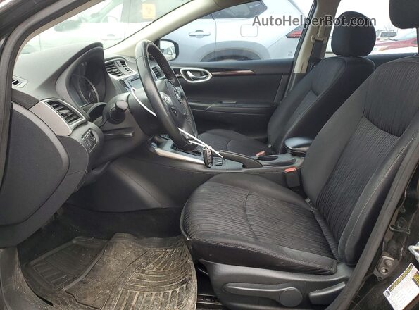 3N1AB7AP4KY262425 2019 NISSAN SENTRA Black Вид салону спереду