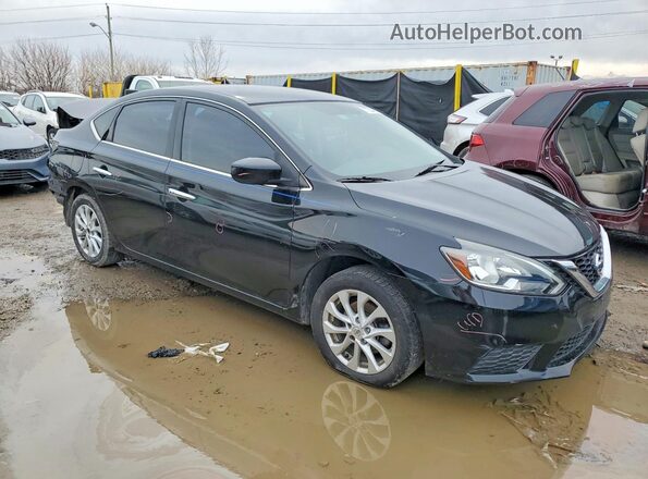 3N1AB7AP4KY262425 2019 NISSAN SENTRA Black Передня права чверть
