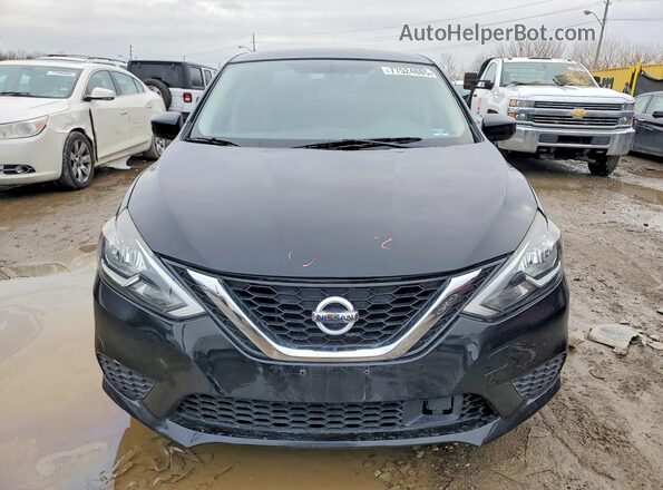 3N1AB7AP4KY262425 2019 NISSAN SENTRA Black Вид спереду