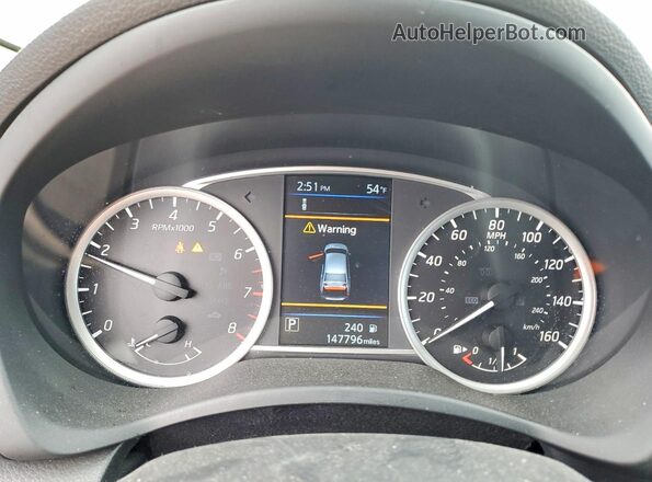 3N1AB7AP4KY262425 2019 NISSAN SENTRA Black Вид щитка приладів