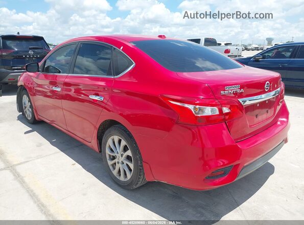 3N1AB7AP4KY268855 2019 NISSAN SENTRA Red უკანა მარცხენა