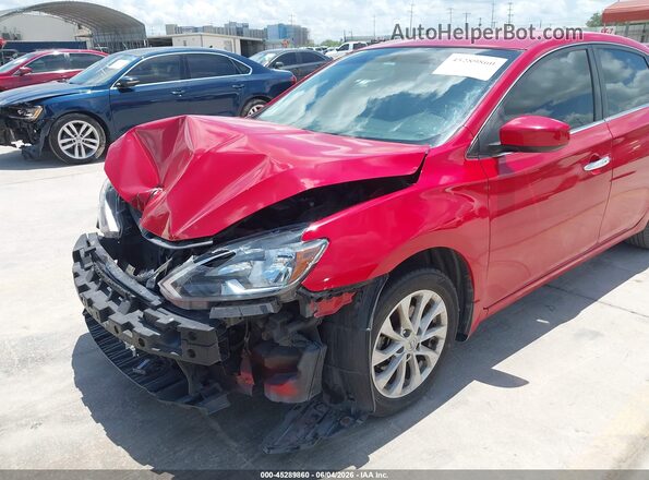 3N1AB7AP4KY268855 2019 NISSAN SENTRA Red წინა ხედი