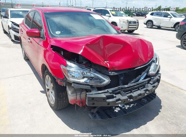 3N1AB7AP4KY268855 2019 NISSAN SENTRA Red 