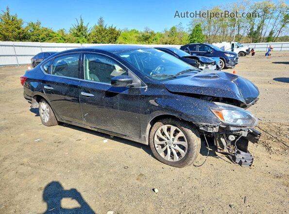 3N1AB7AP4KY271111 2019 NISSAN SENTRA Black Передня права чверть