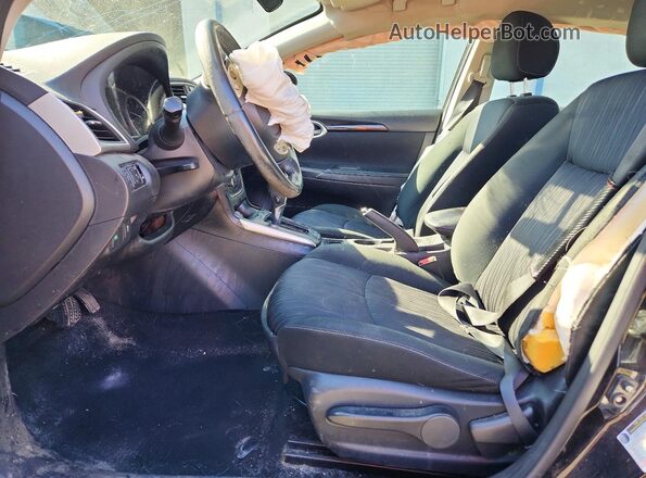 3N1AB7AP4KY271111 2019 NISSAN SENTRA Black Вид салону спереду