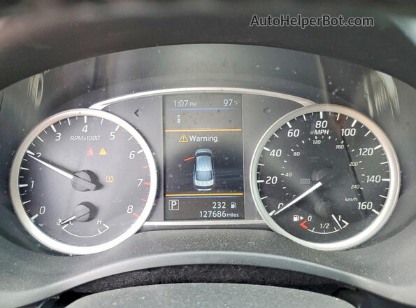 3N1AB7AP4KY298308 2019 NISSAN SENTRA Gray Вид щитка приладів
